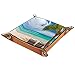 Ledertablett,Leder Hawaiianische Strand-Lounge-Stühle Tablett,Taschenleerer Tablett für Aufbewahrungsschlüssel-Münzen-Schmuckuhr