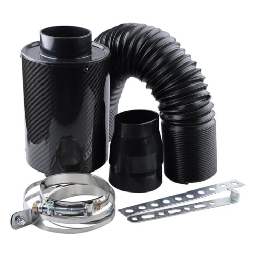 Filtre à air froid 3 pouces aspect carbone kit d'admission universel voiture