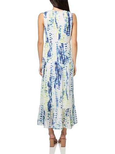 Image of DKNY Women's V-Neck Twist Front Sleeveless Dress