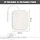 TENS Elektroden Pads 20 Stücke Tens Gerät Pads 6 x 9 cm Selbstklebenden TENS EMS Elektroden Wiederverwendbar selbstklebenden Elektroden Pads für TENS Geräte and EMS Trainer (20 Stück 6x9 cm)