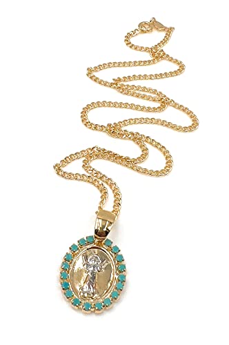 18K Gold Plated Divino Niño Jesus Pendant Necklace 18 Inches Length Religious Jewelry2