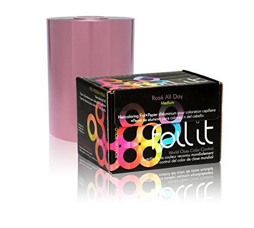 Framar Rosé All Day Aluminum Foil Roll, Hair Foils For Highlighting - Medium 1600 ft