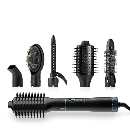 Miniatura 2 de Bellissima Style Expert Air Wonder 6en1, Cepillo De Aire Caliente, Moldeador, 6 Accesorios, Tecnología Ion, Cepillos Recubiertos De Cerámica Y Aceite De Argán, Seca Y Aporta Volumen, Golpe Aire Frío
