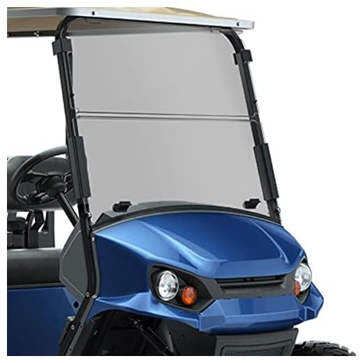 Tinted Foldable Windshield for Golf Carts