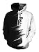 NEWISTAR Unisexe Hommes Femmes Sweats à Capuche Pull à Manches Longues Hiver Sweat-Shirts 3D Hoodies S-4XL, Twocats, S