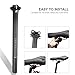 VBESTLIFE Seatpost, Carbon Fiber Shockproof Saddle Seat Post Seatpost Replacement Accessory for Road (27.2X350MM)