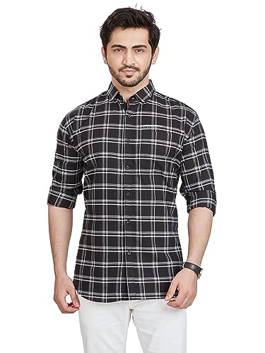 Image of BE ACTIVE Cotton Casual Checks Shirts for Men|| Casual Shirts for Men|| Mens Casual Shirts Full Sleeve
