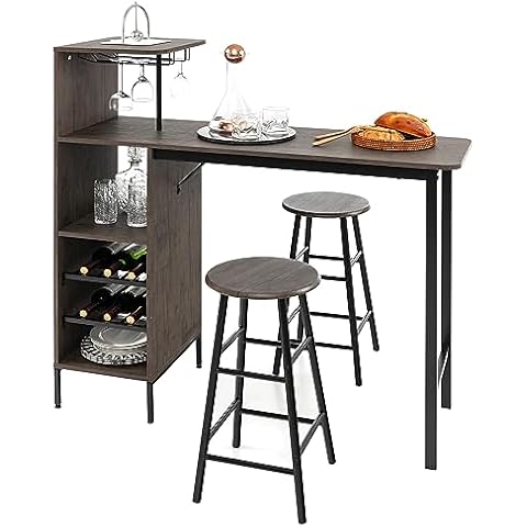 HOMASIS Ensemble table et tabourets Cover