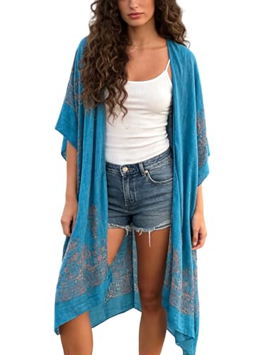 Beautiful Nomad Womens Kimono Swimsuit Coverups Beach Cardigan Swimwear