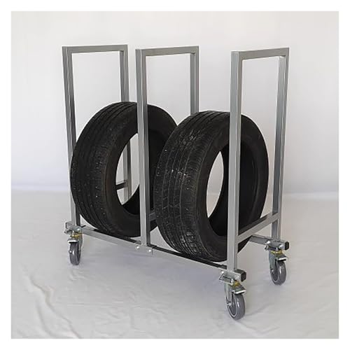 Estante universal resistente para neumáticos para un almacenamiento eficiente en talleres y garajes