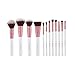 BH COSMETICS 12 Piece Crystal Quartz Brush Set, Pink