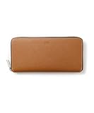 タケオキクチ パナマ小物 ラウンドファスナー長財布 キャメル No.729627