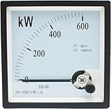 SQ-96 CP-96 CZ-96 KW Meter Pointer Three-Phase Active Power 600KW 1000/5A 380V Generator Instrument Head Power Meter