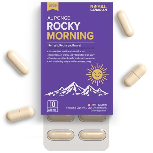 ROCKY MORNING Pre-Drinking Pills with High-Dose Milk Thistle, Liver Support, Pre Alcohol Prevention, Vitamins for Energy and Tiredness for Women & Men, Festival Camping Essentials, 10 Capsules