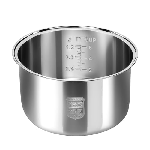 Ingpro Original Stainless Steel Rice Cooker Inner Pot for Most