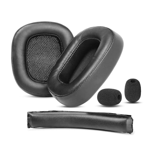 G930 Almohadillas Auriculares y Almohadilla de Repuesto para Diadema para Logitech 430/ G432/ G930/ G930s Auriculares Almohadillas para Auriculares con Cuero de proteína