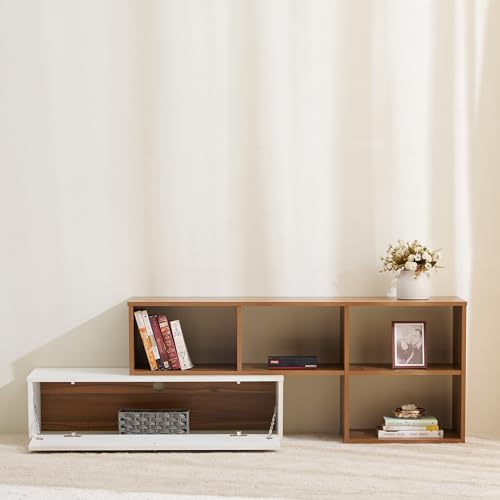 Image of Home Centre | Helios Nolan TV Unit | Engineered Wood | Teak | 1 Year Warranty