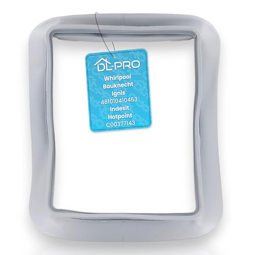 DL-pro Manguito cuadrado para puerta Whirlpool Bauknecht Ignis 481010410453 Indesit Hotpoint C00377143 Junta para puerta de lavadora