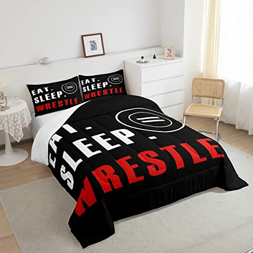 Image of Feelyou Wrestle Comforter Set King Size 3Pcs for Kids Boys Girls Teens