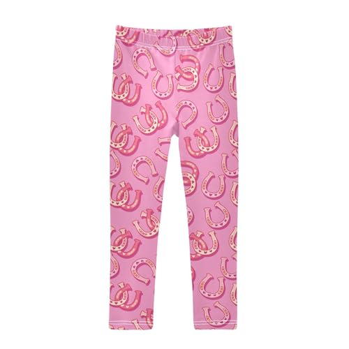 ZZKKO Girls Leggings Horseshoe Toddler Girls Clothes Leggings for Girls Toddler Girls Leggings 3-4T