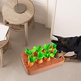 Ziurmut Pet Snuffle Carrot Toy, Versteckspiel Carrot Farm Dog Puzzle, Carrot Snuffle Dog Toy, Carrot Dog Enrichment Toy for Dog Aggressive Chewers