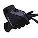 ZLKZZQ 1 paio di guanti da bicicletta per bici guanti da uomo con touchscreen a dito pieno guanti da ciclismo estivi caldi e traspiranti -Black-2-L