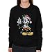 Disney Christmas Mickey Mouse Xmas Lights Women's Sweatshirt