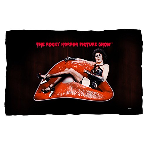 Trevco Rocky Horror Picture Show Frank Lips Fleece Blanket (36x58)