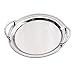 Elegance Stainless Steel Round Serving Tray, 14 inch, Silver