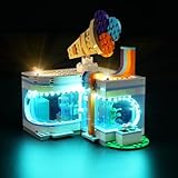 Rorliny LED Light Kit for Lego City Ice-Cream Shop 60363 Building Set, Creative Lighting kit Compatible with Lego 60363 (Lights Only, No Lego Set)