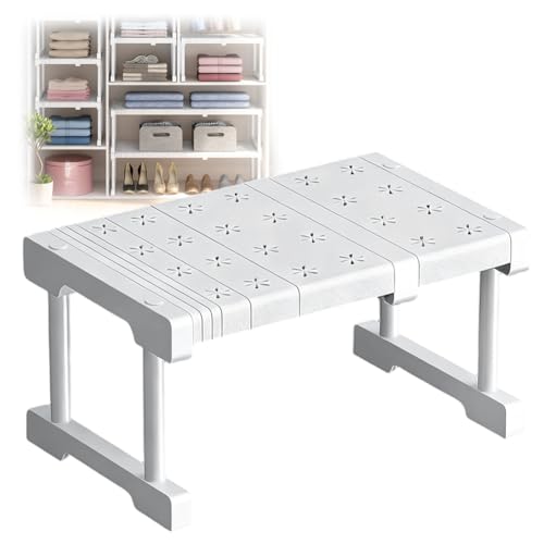 Peelanmall 38 * 24CM Verstellbares Ausziehbarer Schrankregal,Verstellbare Regale für SchrankAusziehbares Regalböden,Erweiterbares Einlegeböden Schrankregal für Kleiderschrank,Schrank,Küche,Badezimmer