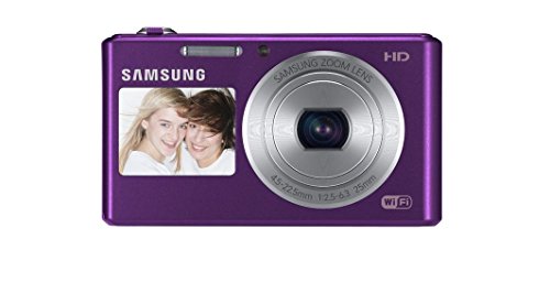 Image of Samsung DV150F 16.2MP Smart WiFi Digital Camera with 5X Optical Zoom and 2.7-inch Front and 1.5-inch Rear Dual LCD Screen (Purple), 4GB Card, Camera Case with Free Samsung Backpack