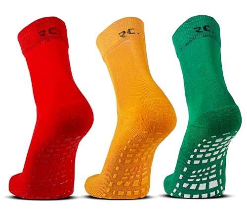 Image of RC. ROYAL CLASS Ankle Length Soft Anti Skid, Anti Slip Socks For Kids, Breathable, Anti-Odour, Cotton Socks for Boys & Girls, Cushioned & Moisture Wicking (Pack of 3 Pairs)