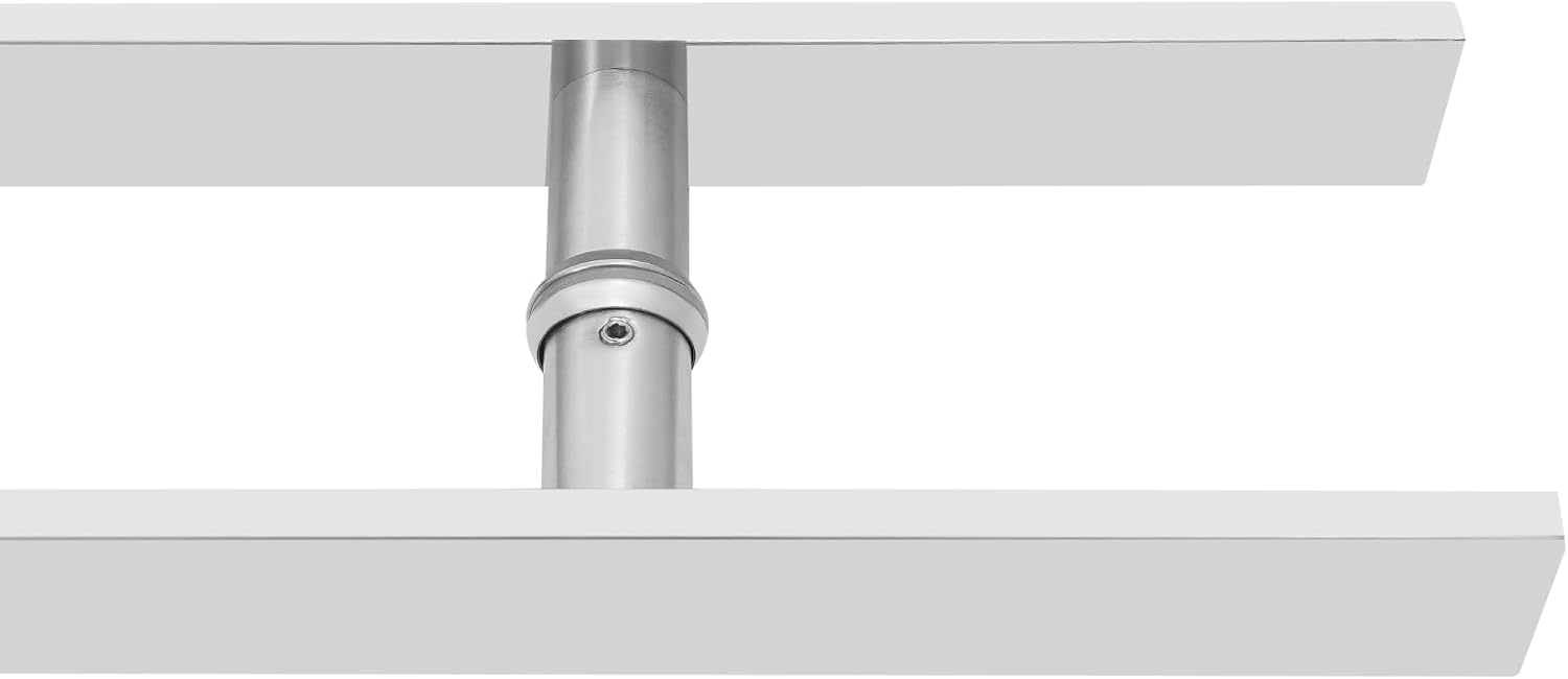 47.05in Push Pull Door Handle,Double Sided H-Shaped Commercial Sliding Doors Handle,Heavy Duty Swing Door Handles Replacement for Glass Door,Wooden Door (Silver-Brushed, 58.66 * 1.6in)