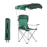 CozyBox Portable Chair with Shade Canopy Beach Chairs for Adults Canopy Shade Seating Camping and Folding Chairs for Outside Foldable Canopy Chairs for Outdoors