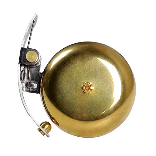 Brass Vintage Bicycle Bell, Retro Bike Bell for Adults and Kids, Loud Crisp Clear Sound Cycle Handlebar Ring Horn, Cycling Accessories
