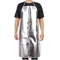 CHAILIQIANGG Hochtemperaturschutz Feuerschutz Grill Werkzeug Vorhang, verdickt Herren Damen Hochtemperaturschutz 1000 °, wasserdicht Vorhang, geeignet für das Kochen, Reinigen