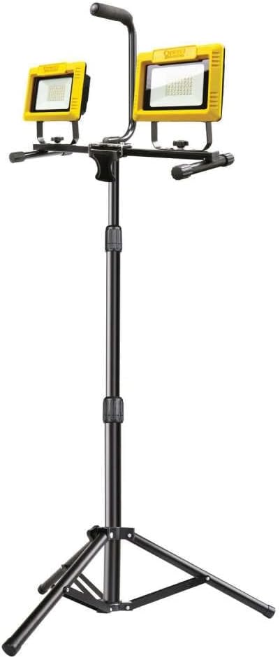 Product image of Feit Electric 60W Portable LED Work Lights with Telescoping Tripod Stand, Adjustable Dual-Head ProSeries, Plug in, 6000 Lumens, Ultra Bright Flood IP65 Waterproof - WORK6000XLTPPLUG