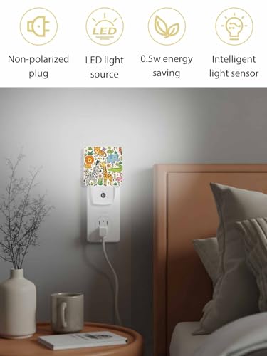 Lámpara de noche con sensor luz ambiental LED plástico miniatura 3