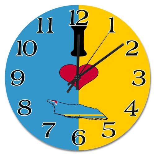 Horloge murale Aruba grand format au design rustique haut de gamme