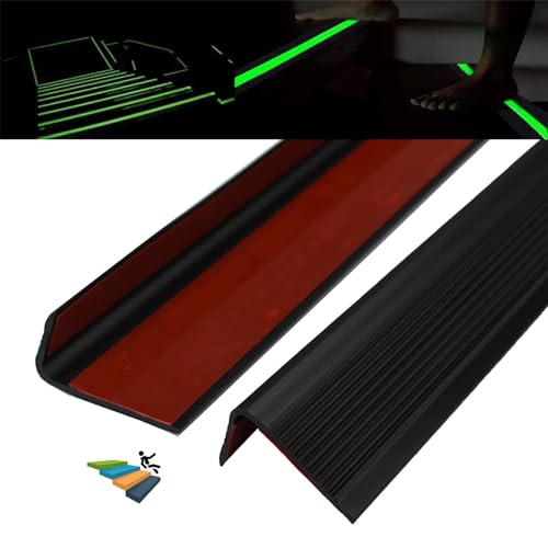 Stair Tread Edge Protector,Vinyl Stair Nosing Tape Moulding,Anti Slip Step