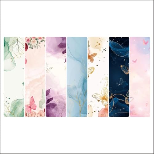 Image of Zesta Magnetic Bookmark Set of 7 | Aesthetic Book Mark for Reading | Cute Anime Bookmarks for Kids, Students | Book Accessories for Novels, Gifts for Readers(Abstract Magnetic Bookmarks, 15X4 Cms)