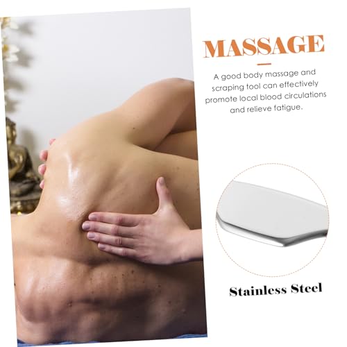 Outil de grattage Gua Sha en acier inoxydable durable pour le cou - 3
