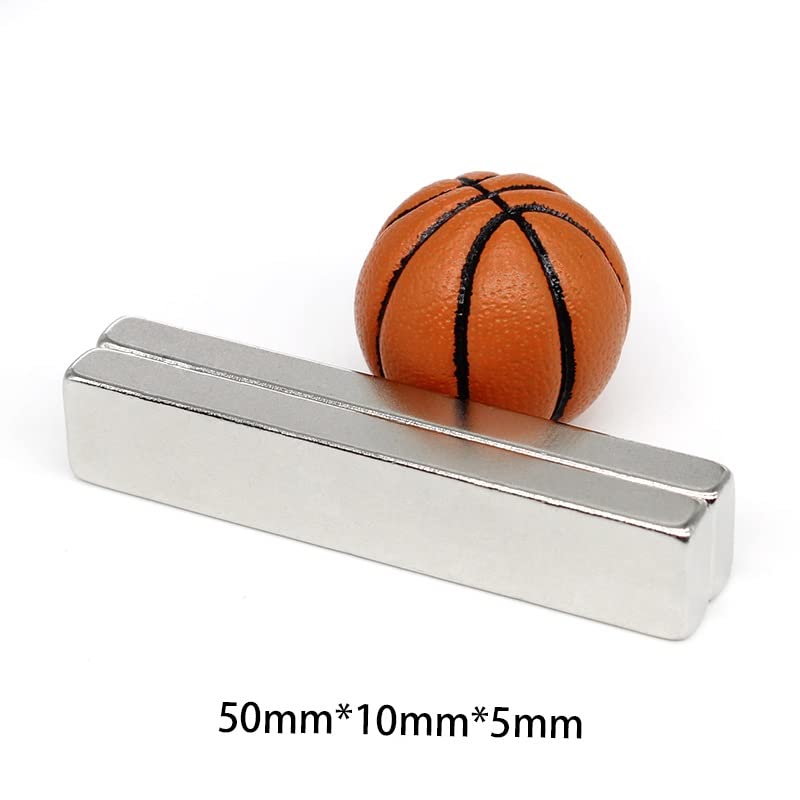 1/2/5/10/15/20PCS 50x10x5mm Thick Block Rare Earth Quadrate Neodymium 50x10x5 Permanent NdFeB 50 * 10 * 5 Magnets(2PCS)