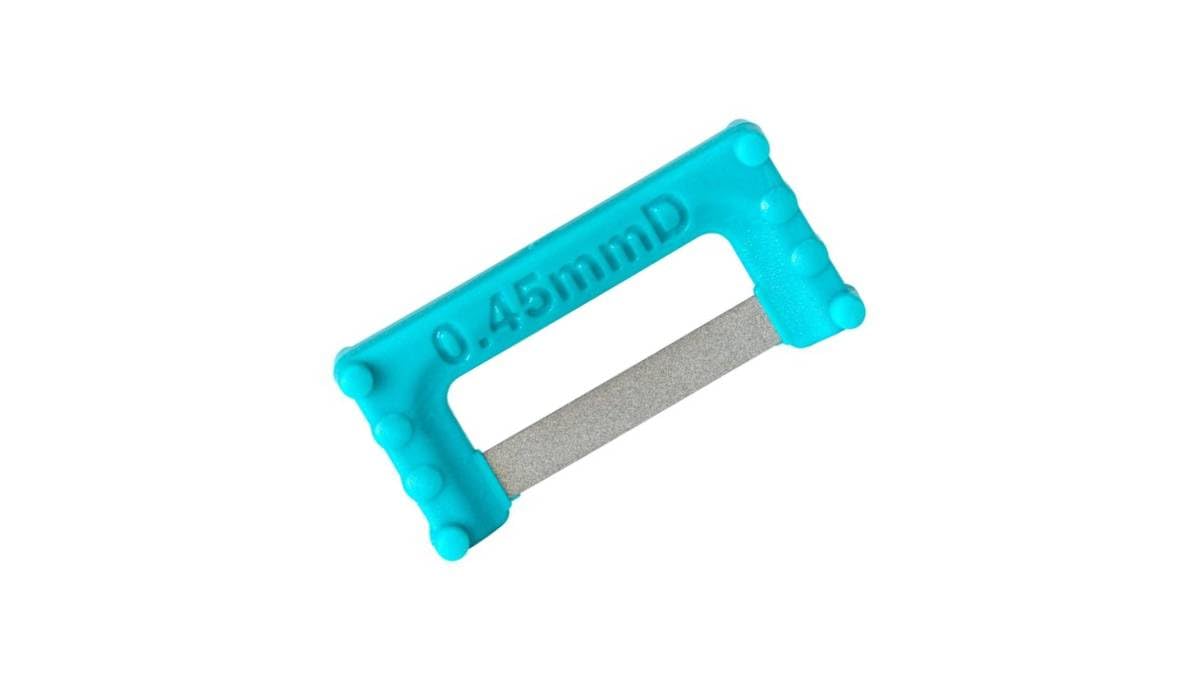 Directa 36808 IPR Plus Diamond Finishing Strips Double Sided Widener Coarse 0.45mm Small Turquoise 8/Pk