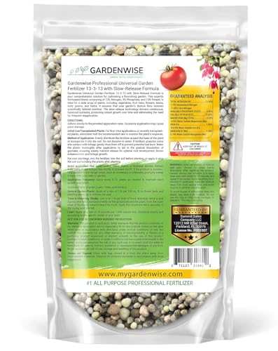Image of Gardenwise Professional Universal Garden Fertilizer 13-3-13 with Slow-Release Formula (5 QUARTS)