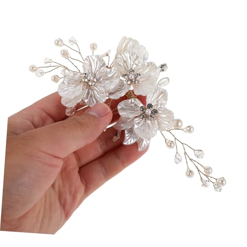 Accesorios de cabello de novia con perlas para regalar a damas de honor 4