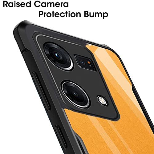 Image of WOW Imagine TPU+PC Shockproof Crystal Clear Oppo F21 Pro 4G Back Cover Case | 360 Degree Protection | Protective Design | Transparent Back Cover Case For Oppo F21 Pro 4G (Black Bumper), Black
