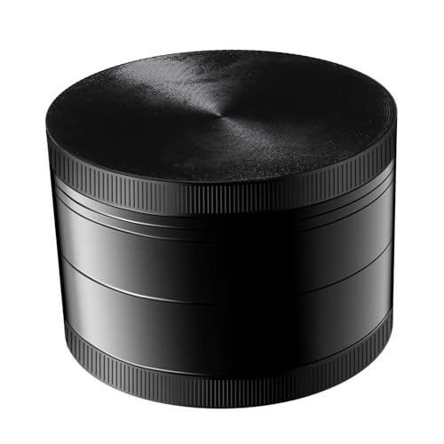 HNYYZL 2" Aluminum Spice Grinder Black