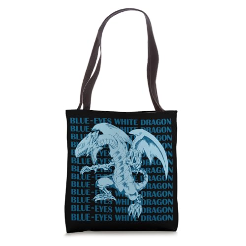 Bolso tipo tote de anime Yu-Gi-Oh! con diseño del dragón blanco de ojos azules miniatura 1